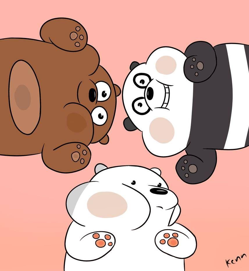 856x934 We bare bears by ROOOOOP. Kartun, Kertas dinding lucu, Beruang kutub