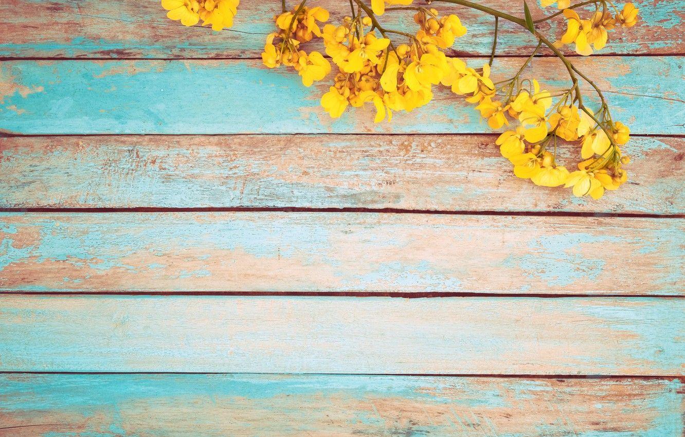 1332x850 Spring Flowers On Wood Wallpaper