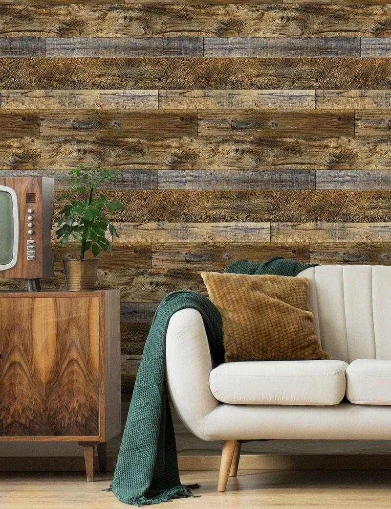 800x1040 3D Waterproof Wallpaper Vintage Wood Panel Wallpaper for walls