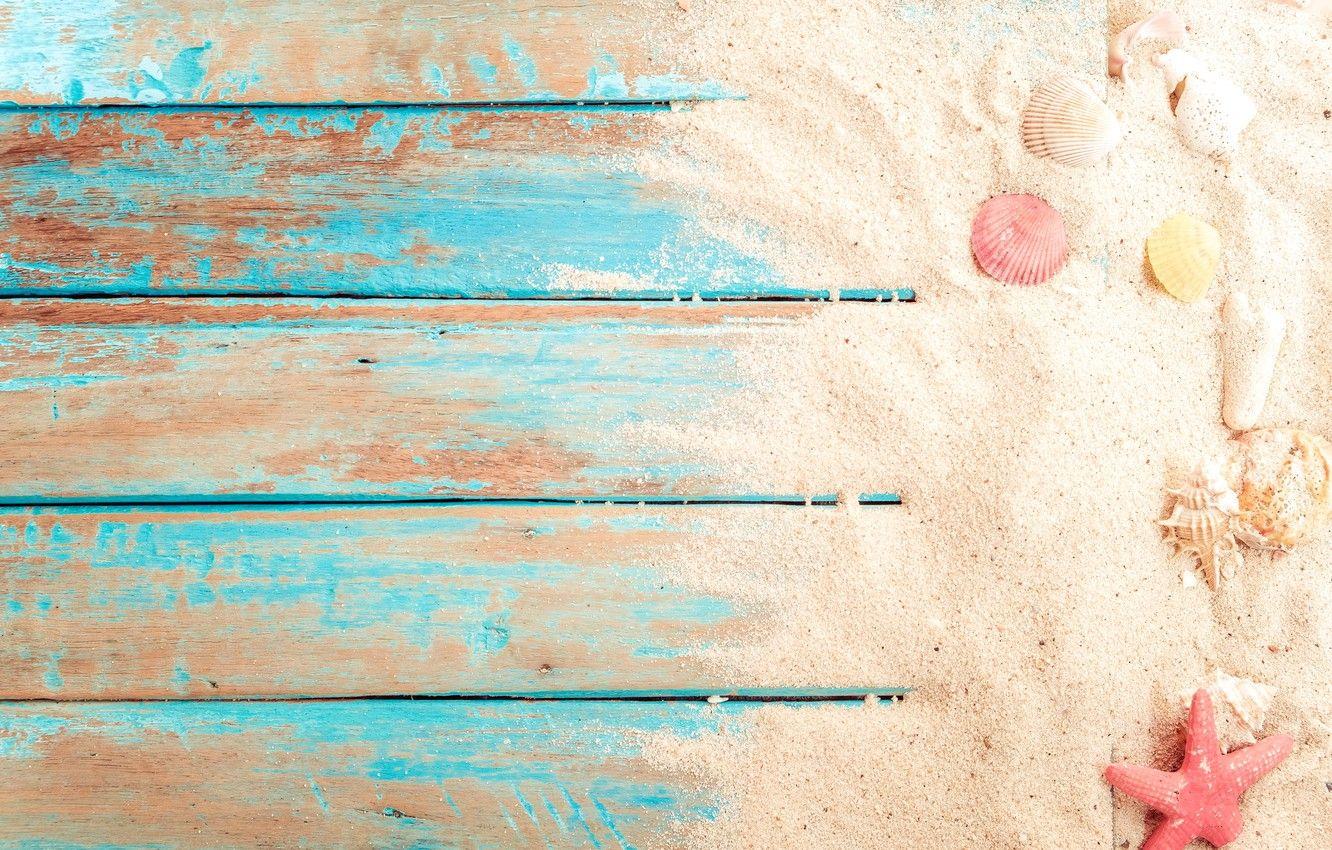 1332x850 Wallpaper sand, beach, background, Board, star, shell, summer