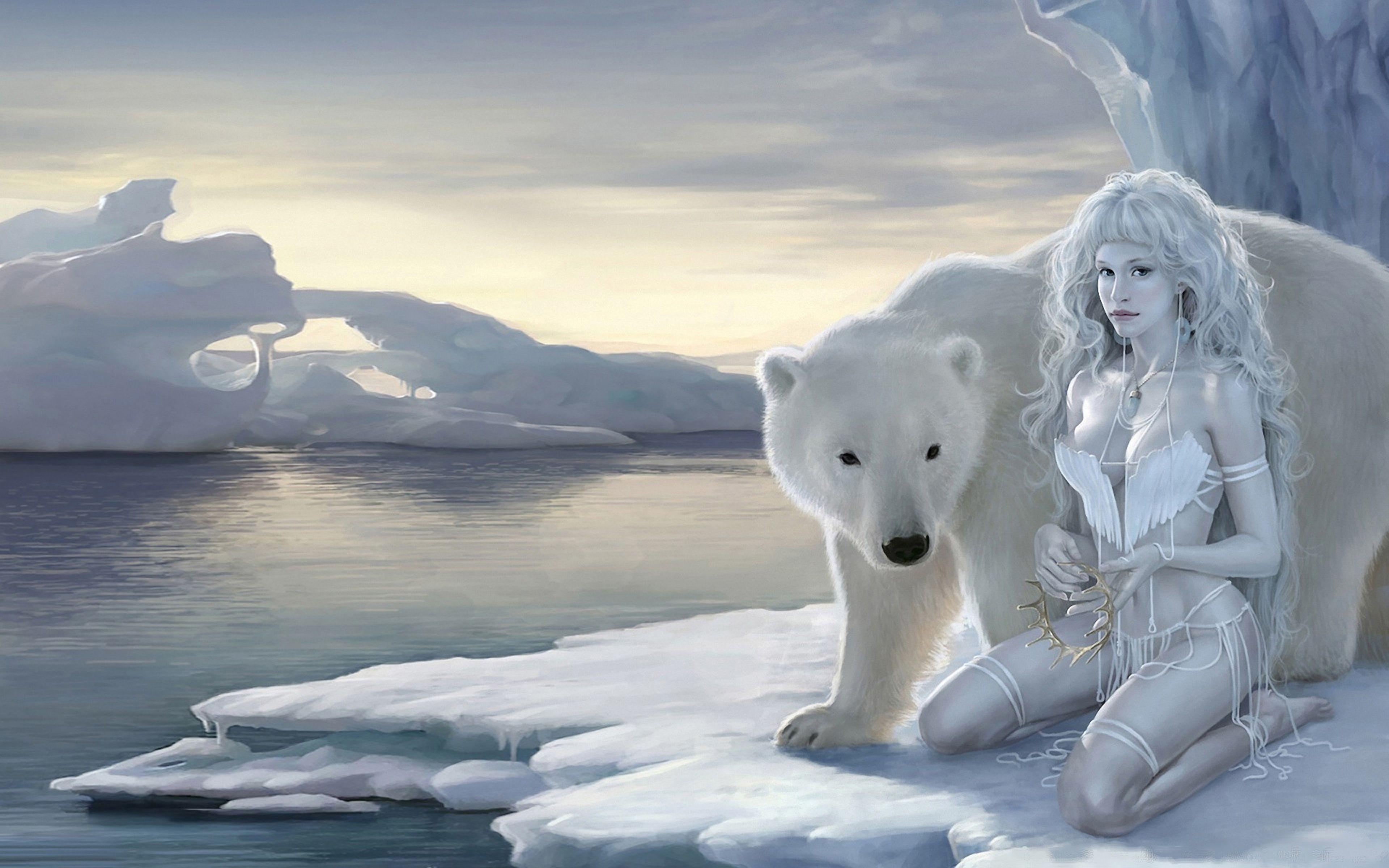 3840x2400 Polar Bear Background for Computer