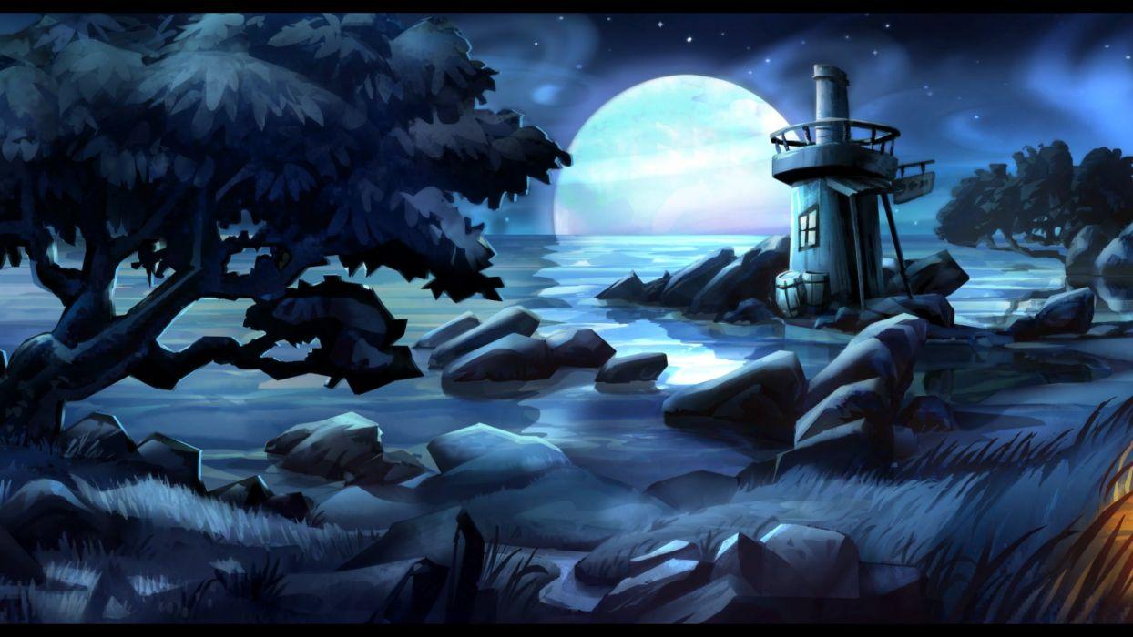 1244x700 MONKEY ISLAND adventure animation fantasy wallpaperx1080