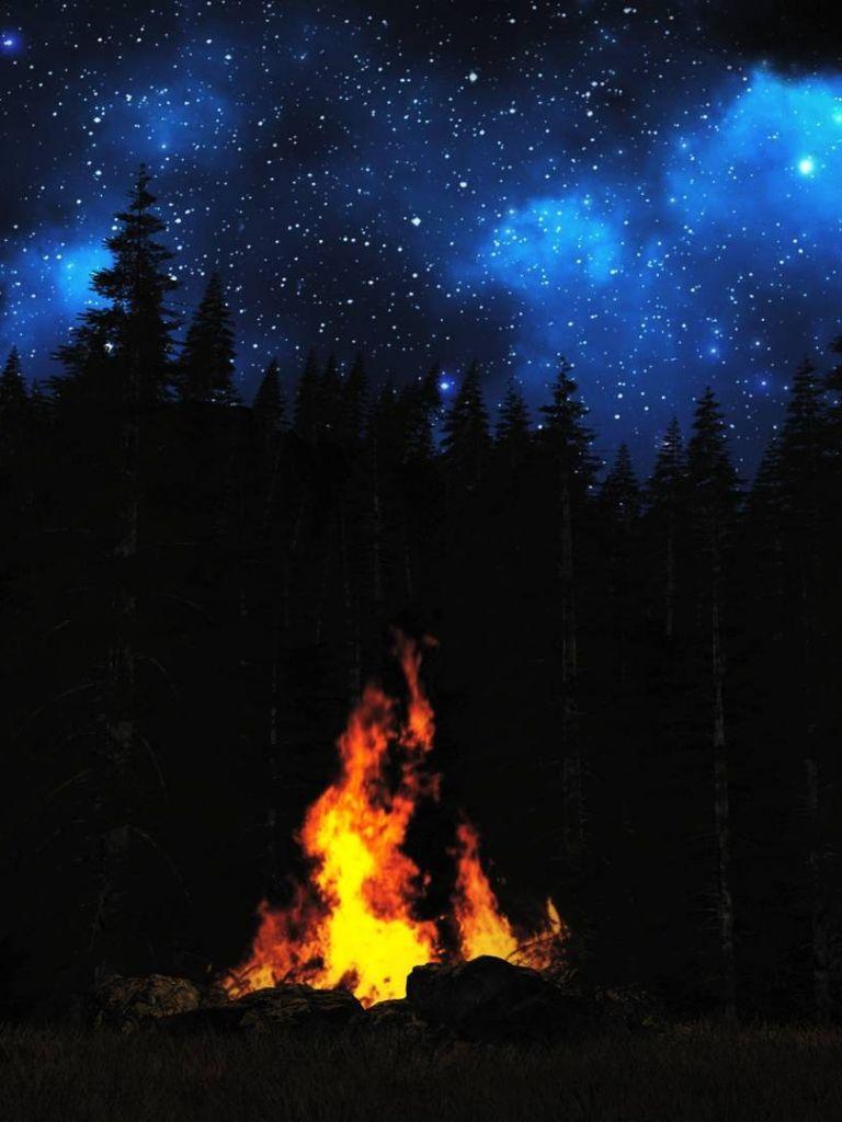 768x1024 Free download Campfire Background HD [1920x1080] for your Desktop