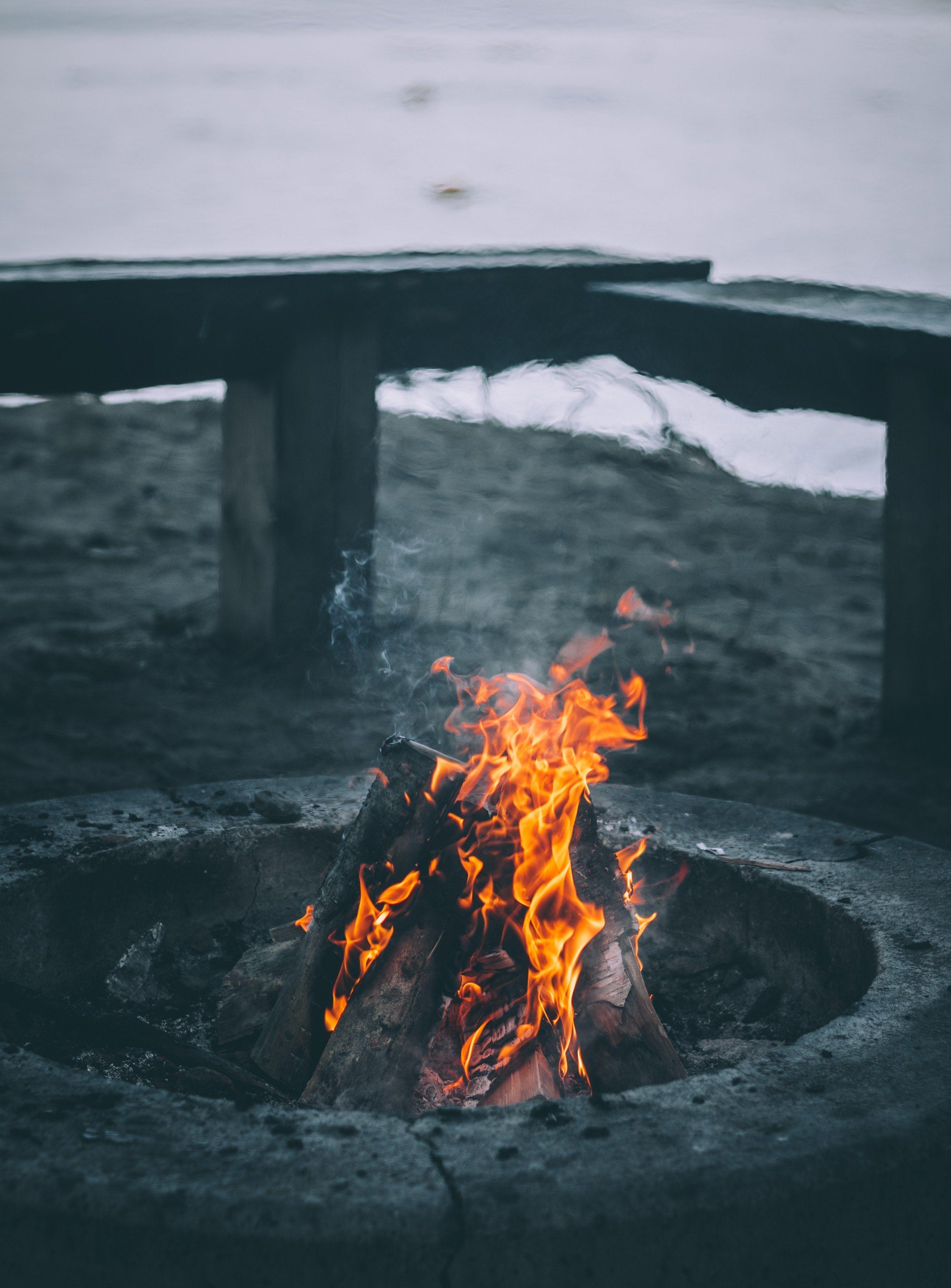 2717x3680 fire campfire burn and flame HD wallpaper and background