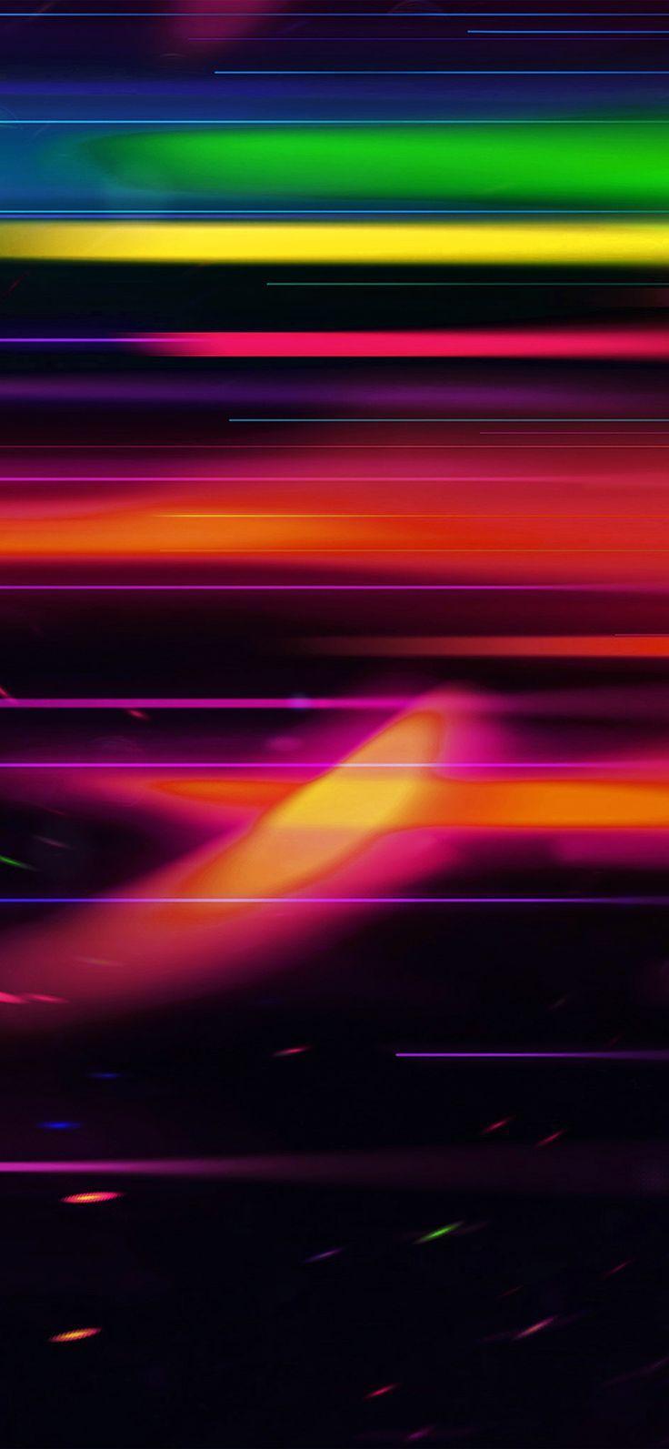 736x1593 iPhone X wallpaper : rainbow line art abstract cool pattern