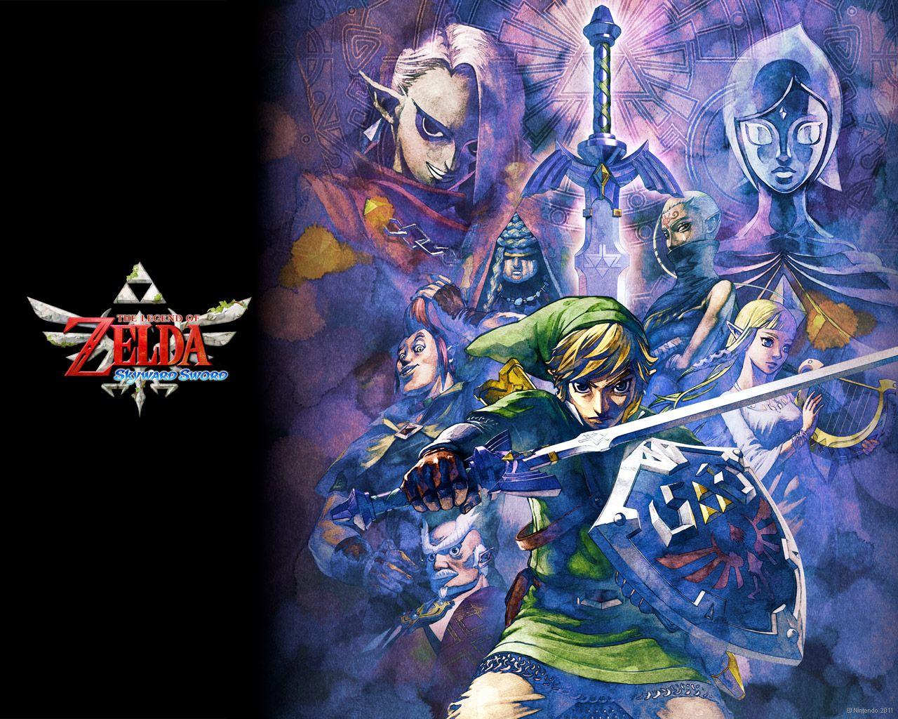 1280x1024 Wallpaper Sword, A Link Between Worlds & Spirit Tracks's Palace