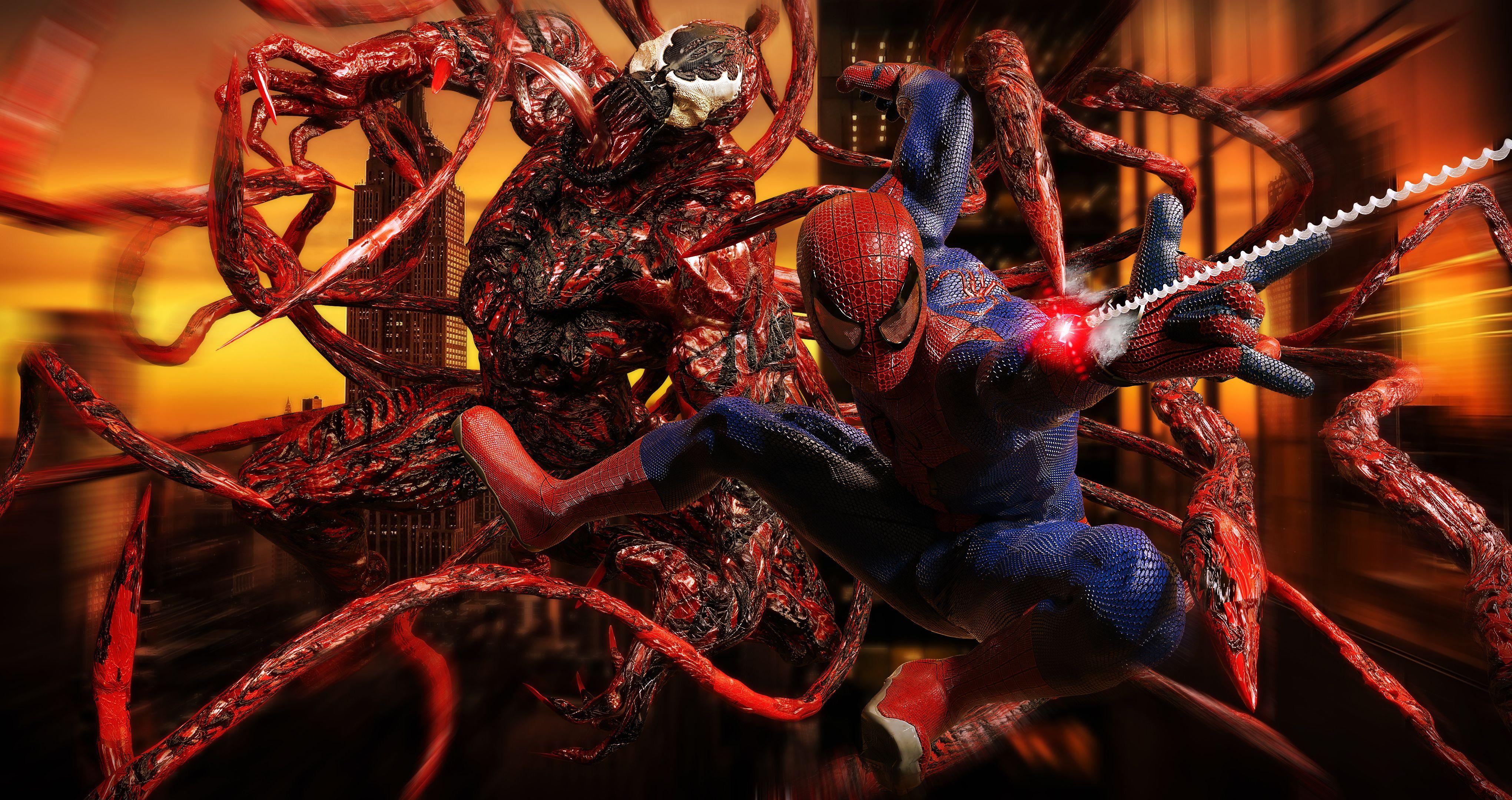 4080x2160 Spiderman And Carnage Artwork 4k, HD Superheroes, 4k Wallpaper