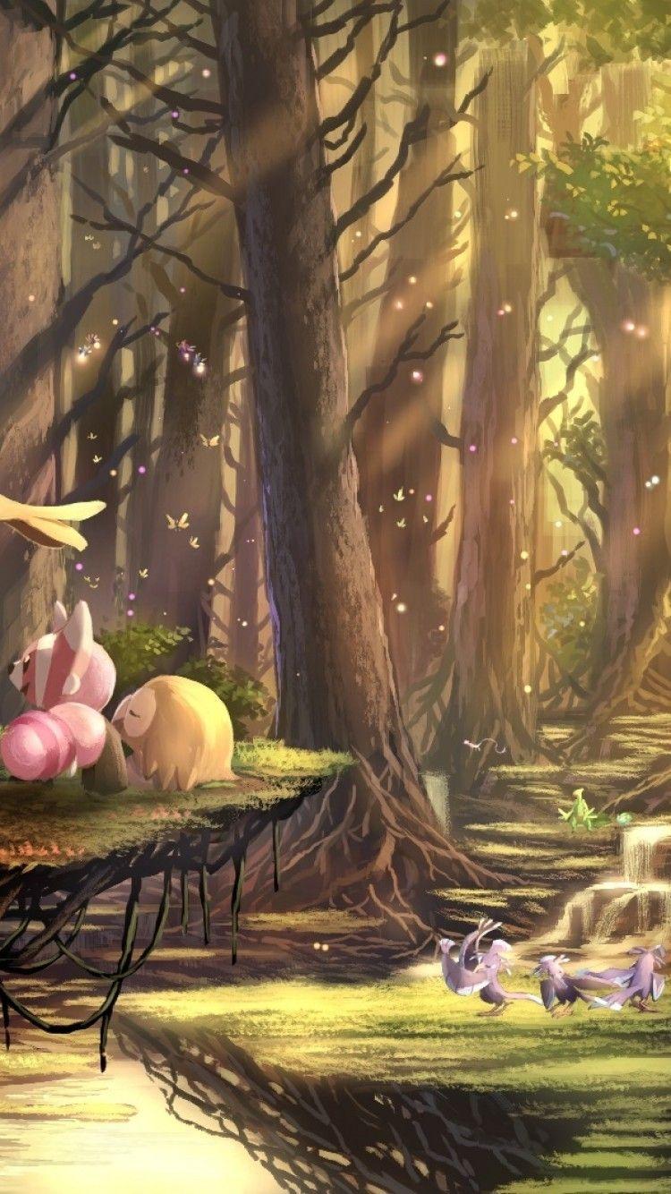 750x1334 Download 750x1334 Aipom, Bulbasaur, Decidueye, Pokemon, Volbeat