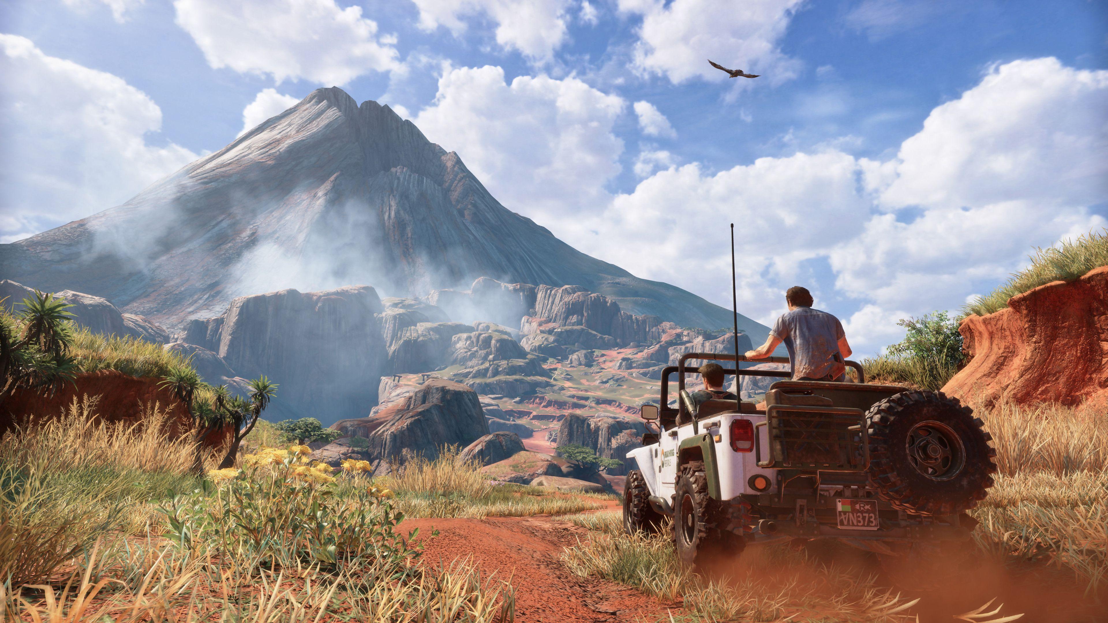 HD wallpaper Uncharted 4 A Thiefs End simple background PlayStation 4   Wallpaper Flare