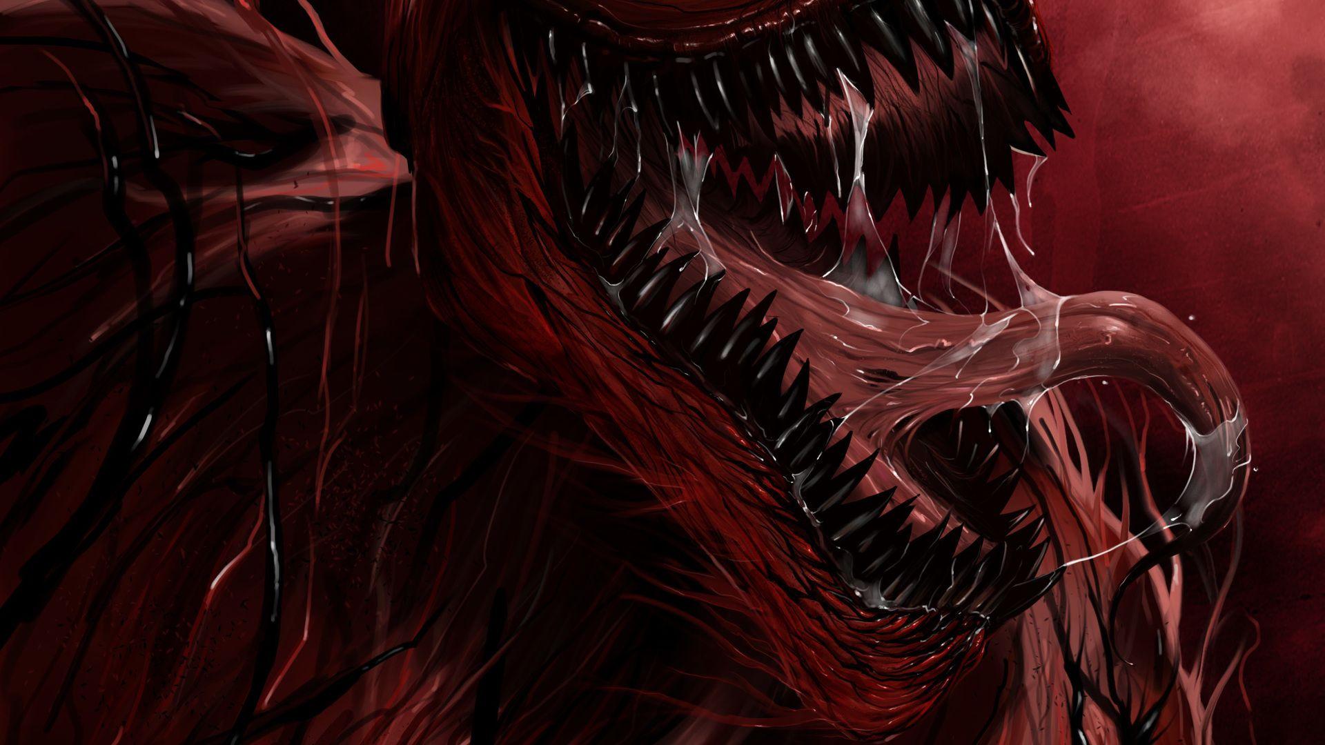 1920x1080 comics, marvel, supervillain, mouth, carnage, the ripper