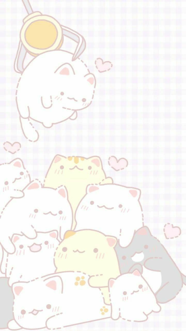720x1280 一 a little cute 一. Cute cat illustration, Cute