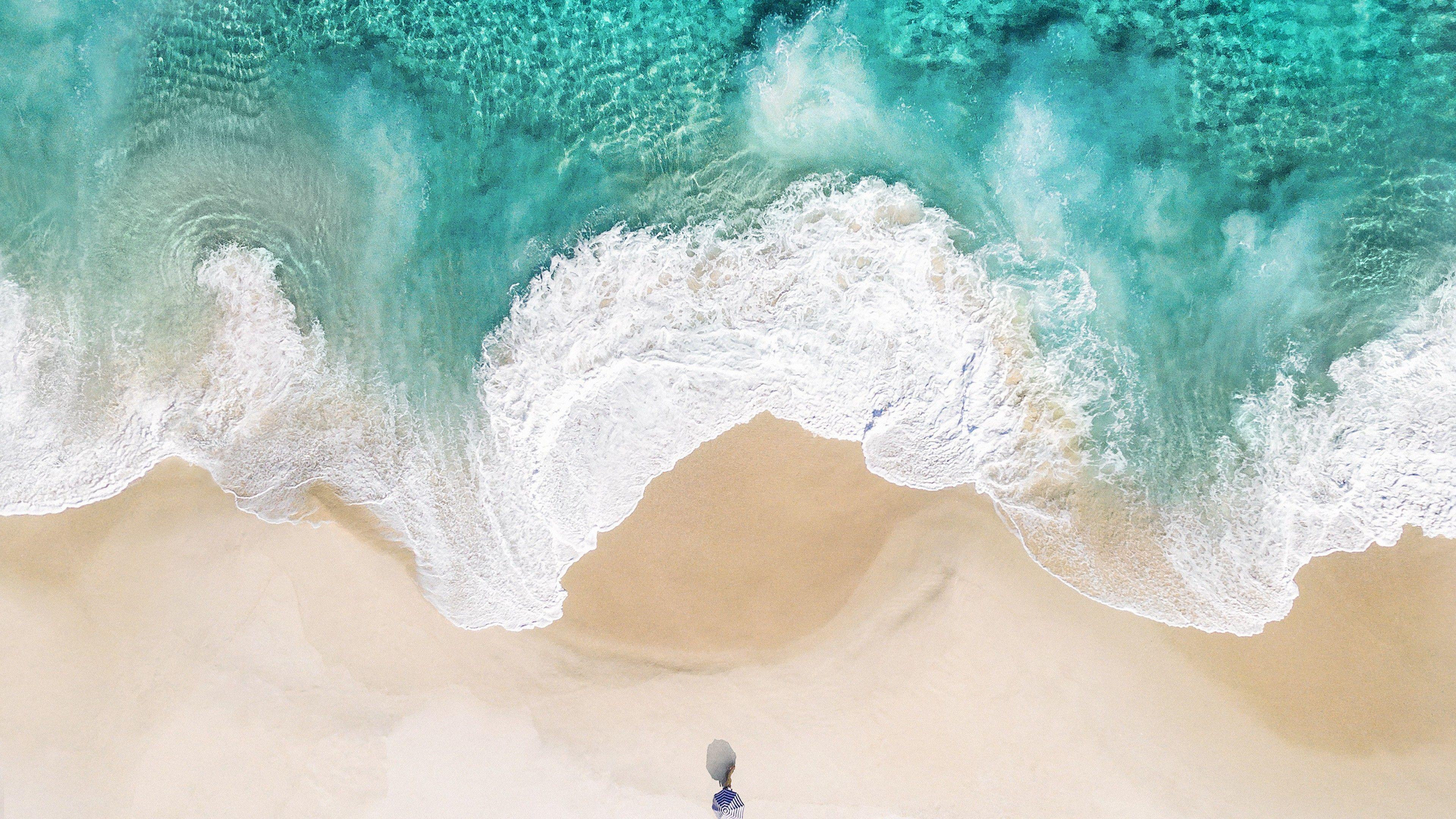 3840x2160 Wallpaper Beach, Alone, Shore, HD, Stock, Nature
