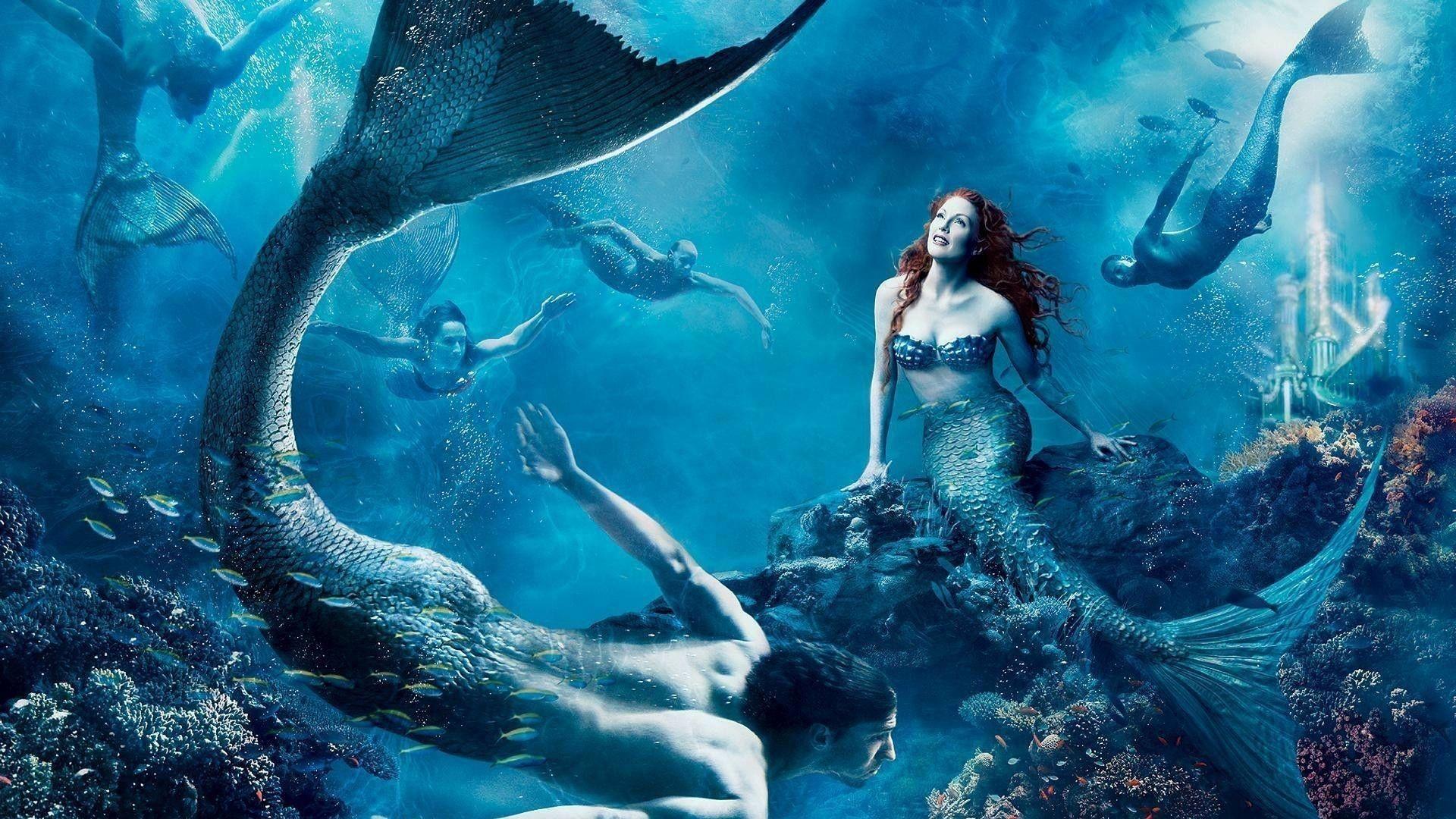1920x1080 Full HD Wallpaper underwater mermaid ocean, Desktop Background HD