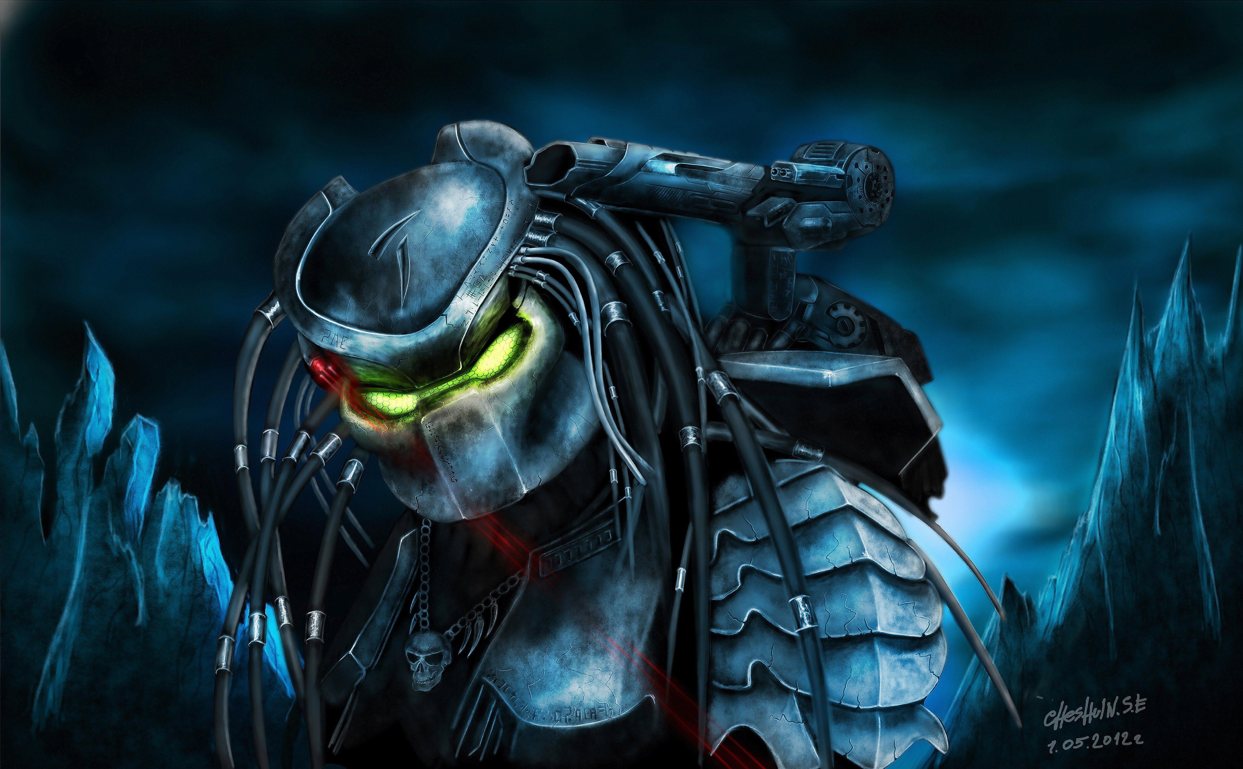 4850x3000 Predator Warrior Helmet Armor Movies Fantasy Alien Sci Fi