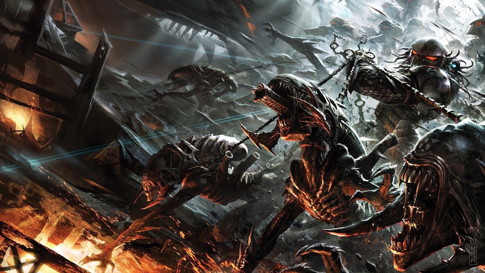 1920x1080 Xenomorph, Predator (movie), Alien Vs. Predator Wallpaper HD