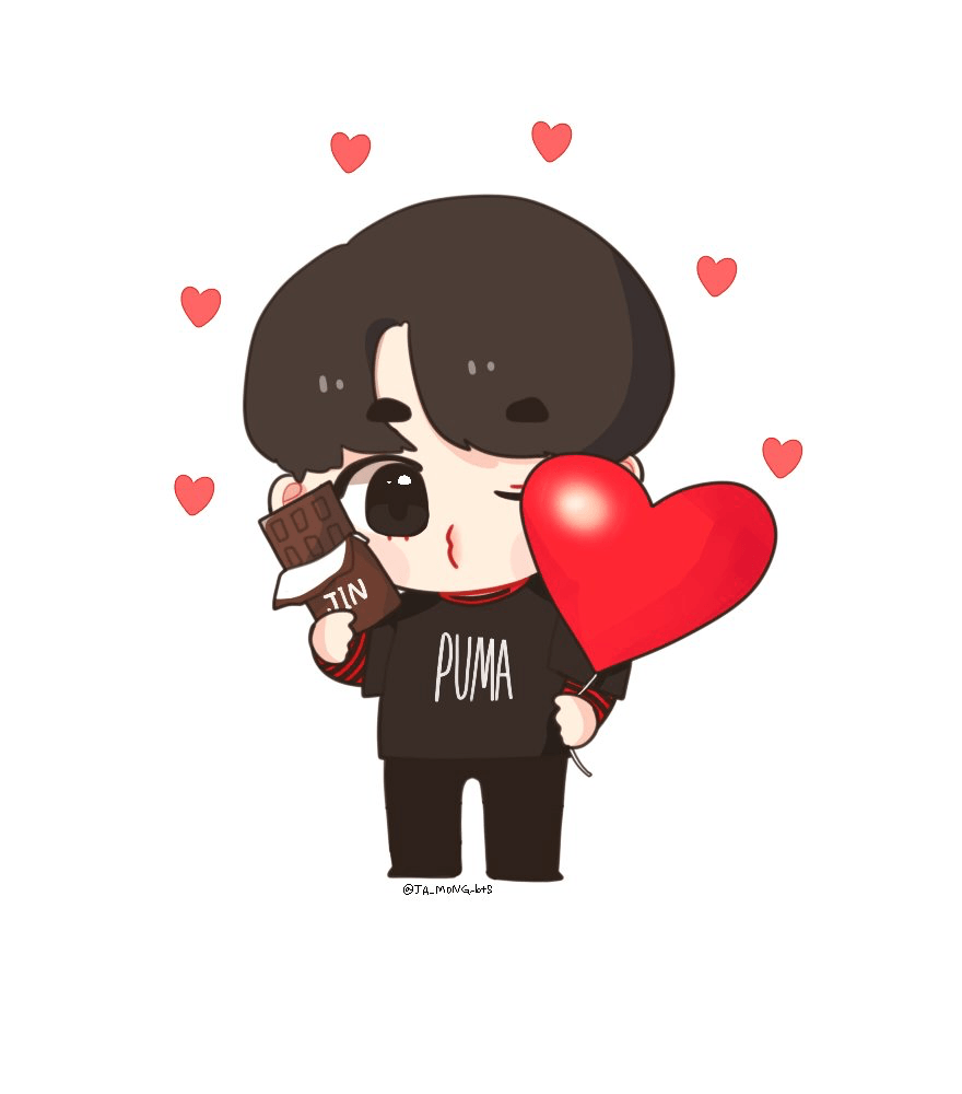 880x1000 Valentines BT21 Wallpaper