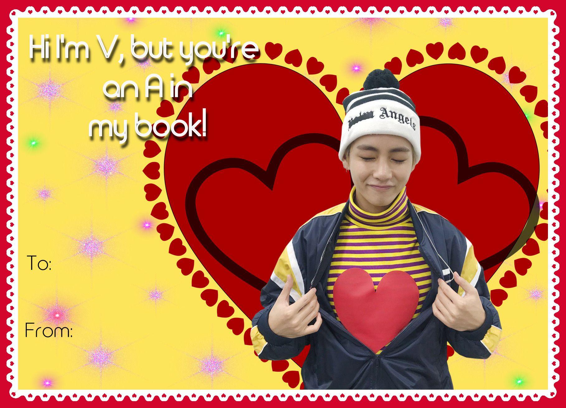 1818x1312 BTS V Cheesy Valentines. Cheesy valentine, Bts v, My books
