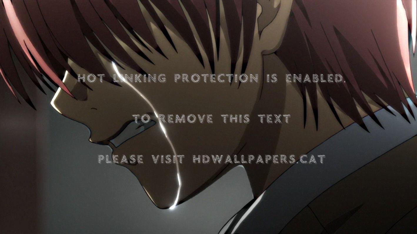 1418x798 crying tears sad outside dark anime