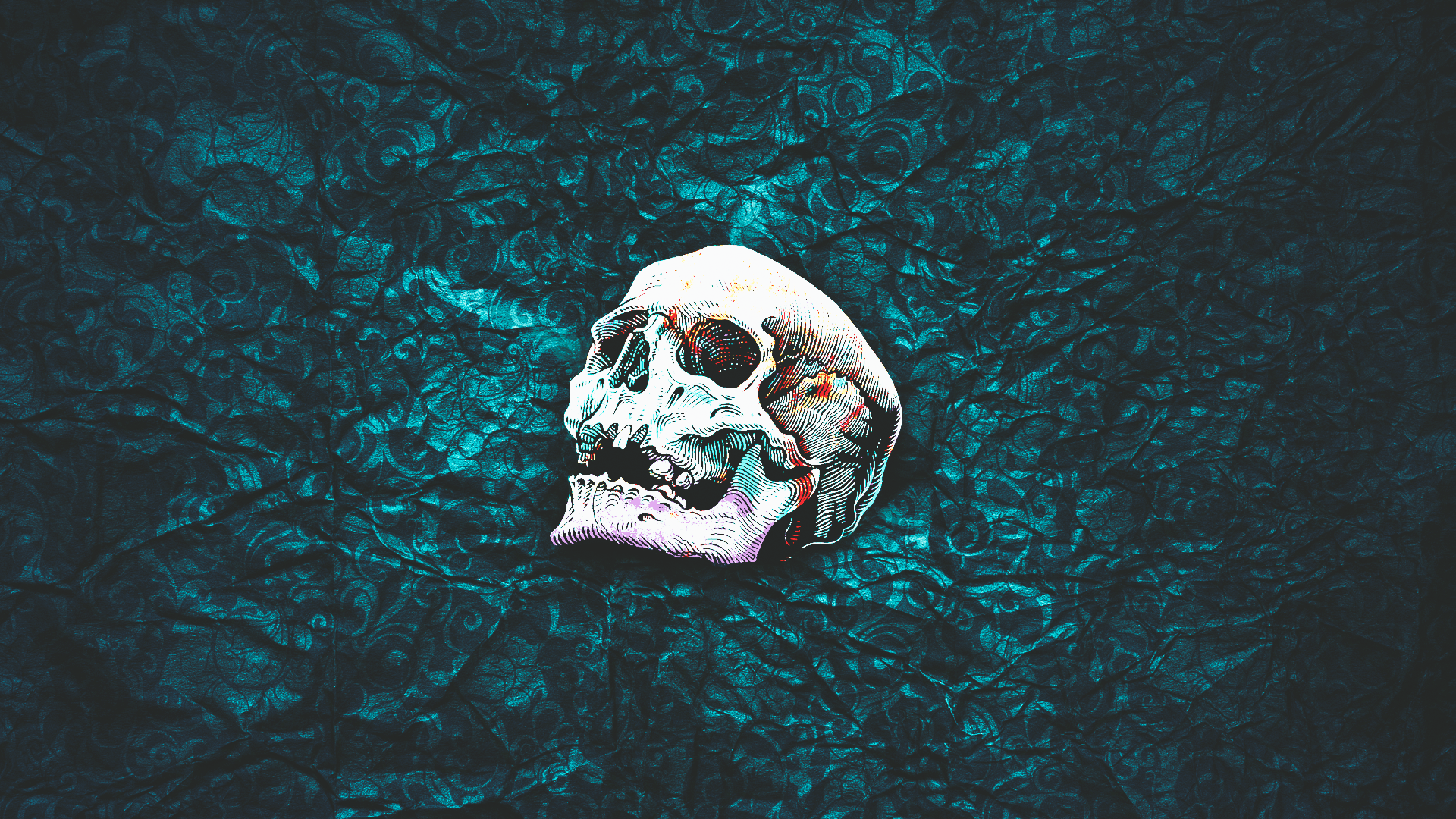 1920x1080 #pattern, #simple background, #abstract, #skull, wallpaper. Mocah.org HD Wallpaper