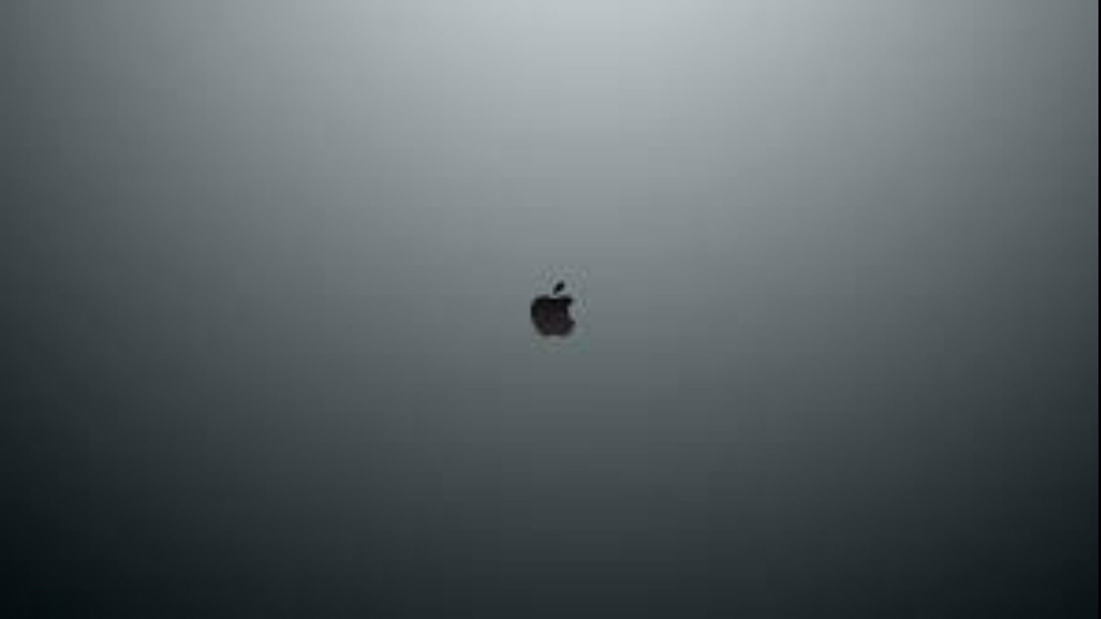 3840x2160 Simple Black Apple Logo 4K Wallpaper. Free 4K Wallpaper