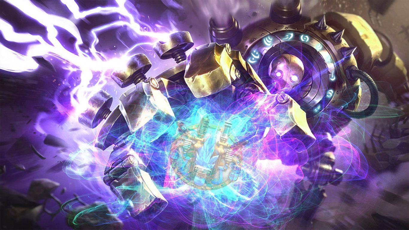 1366x768 Blitzcrank (League Of Legends) HD Wallpaper. Background