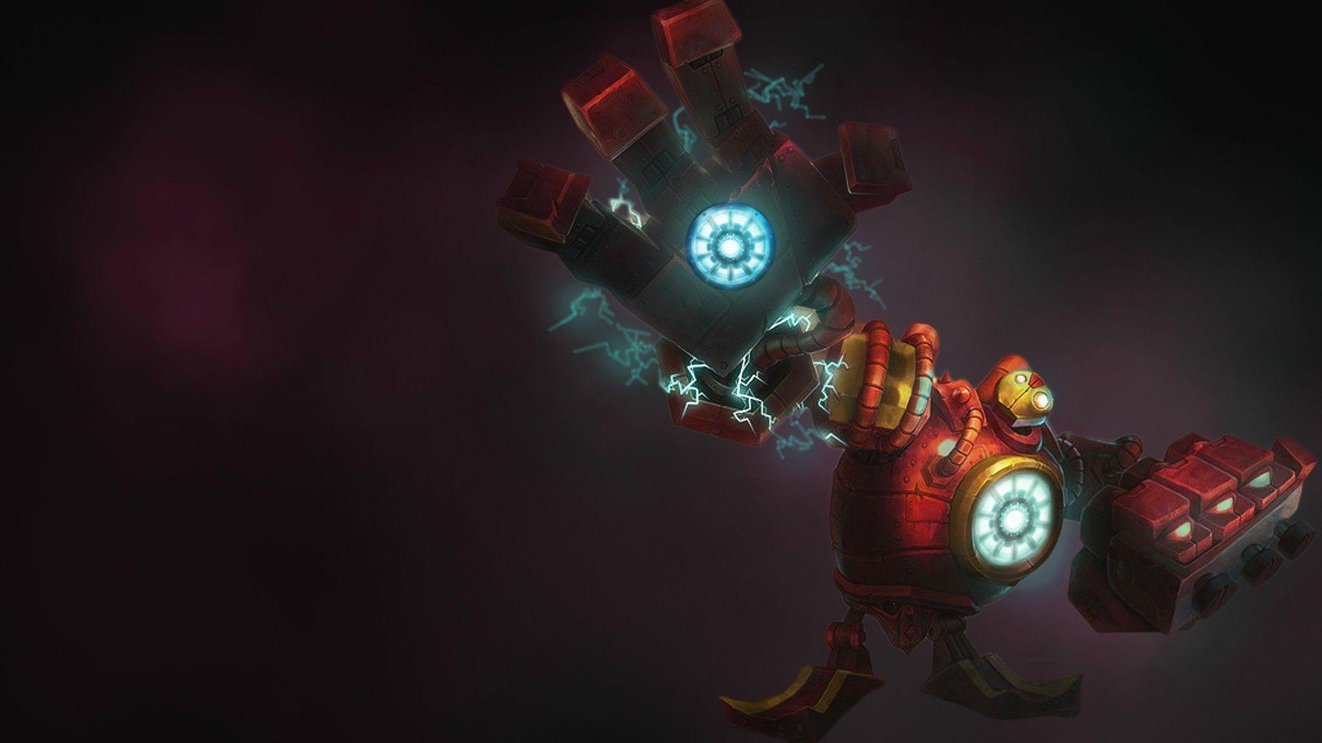 1920x1080 Iron Man Blitzcrank (?) of Legends Wallpaper