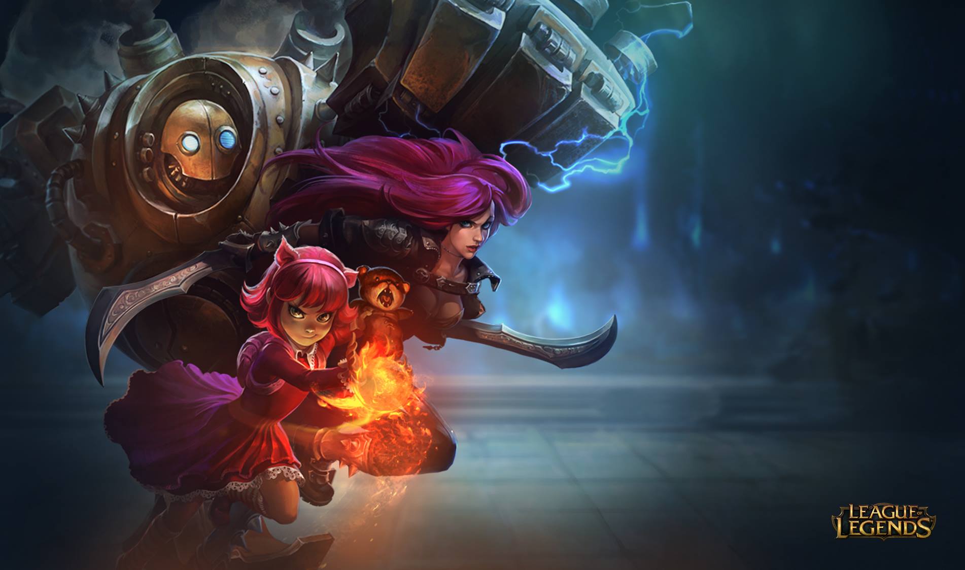1902x1124 Annie Katarina and Blitzcrank Wallpaperx1124