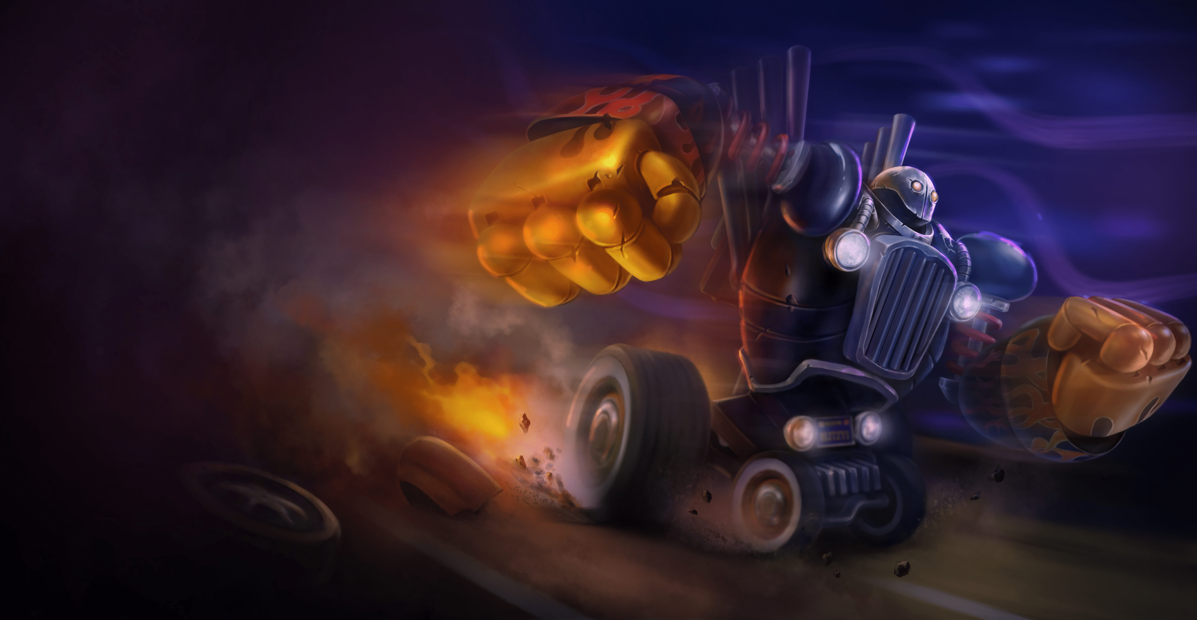 3861x2000 Piltover Customs Blitzcrank. Wallpaper & Fan Arts. League Of