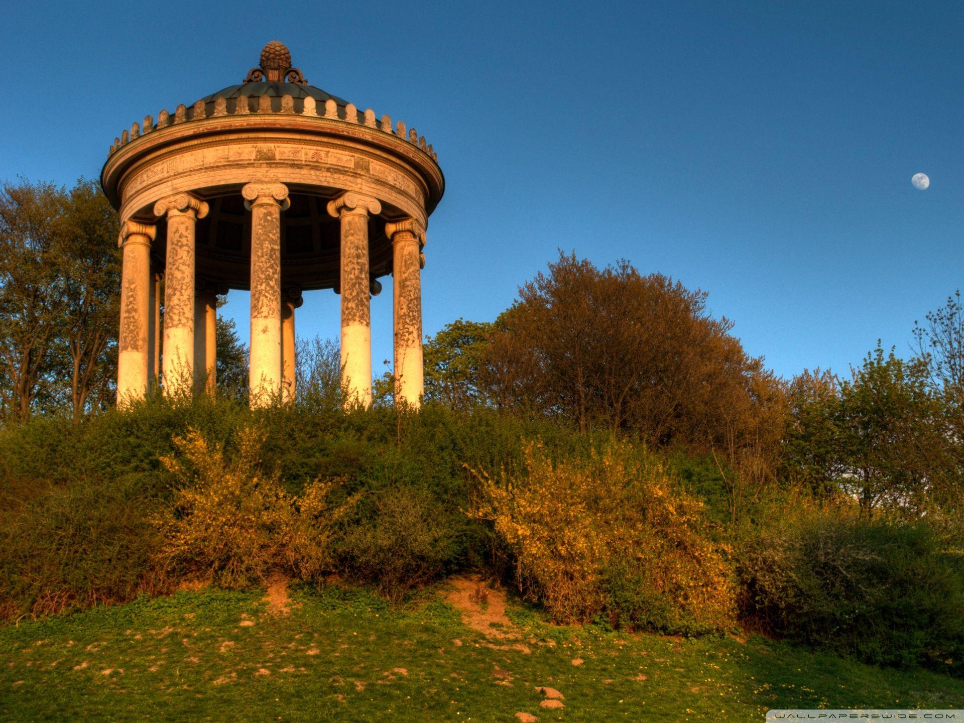 1920x1440 English Garden Rotunda, Munich, Germany ❤ 4K HD Desktop Wallpaper