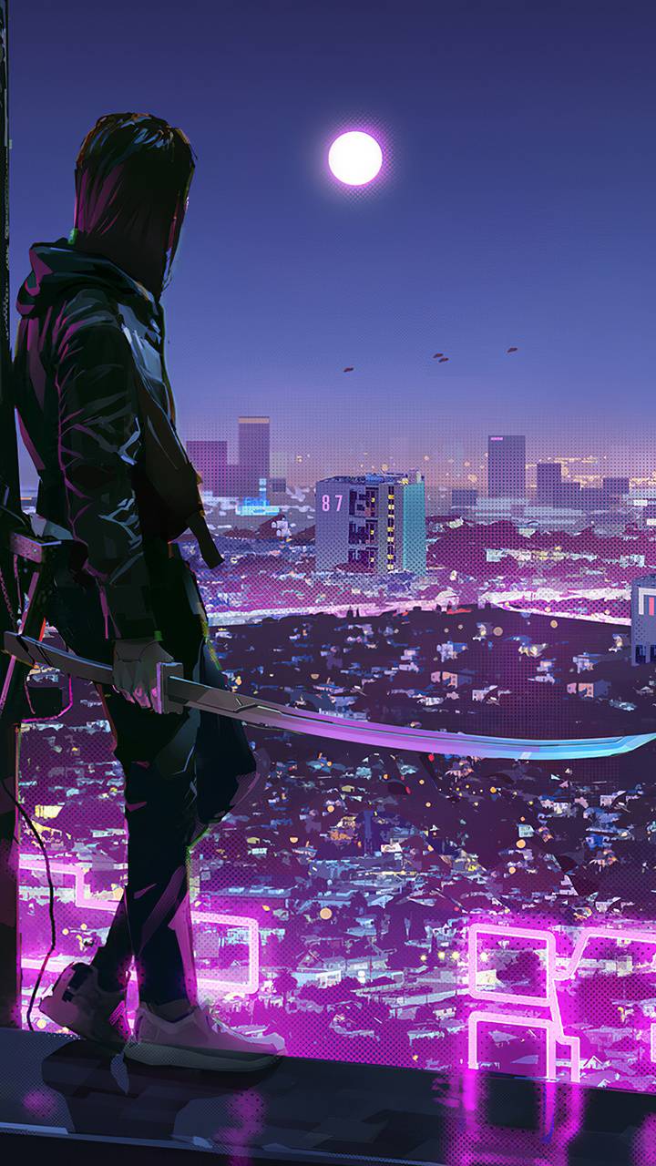 720x1280 Neon Ninja wallpaper