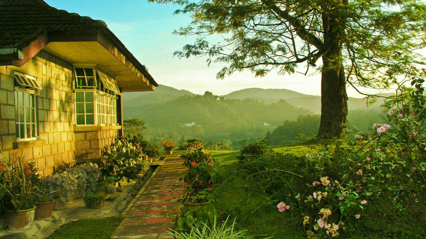 1366x768 Beautiful Wallpaper: Cottage garden wallpaper, cottage garden picture