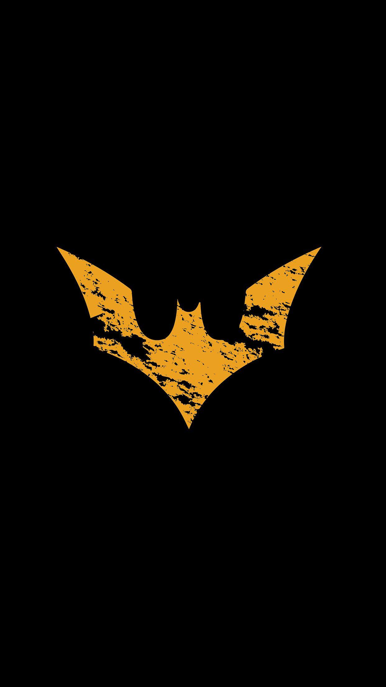 1242x2208 iPhone X wallpaper. batman logo yellow dark hero art