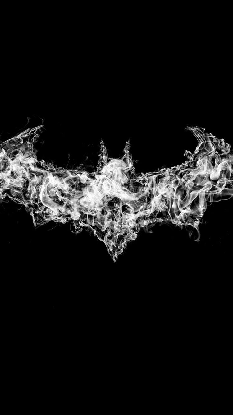 750x1334 Download 750x1334 wallpaper batman, logo, smoke, art, iphone 7