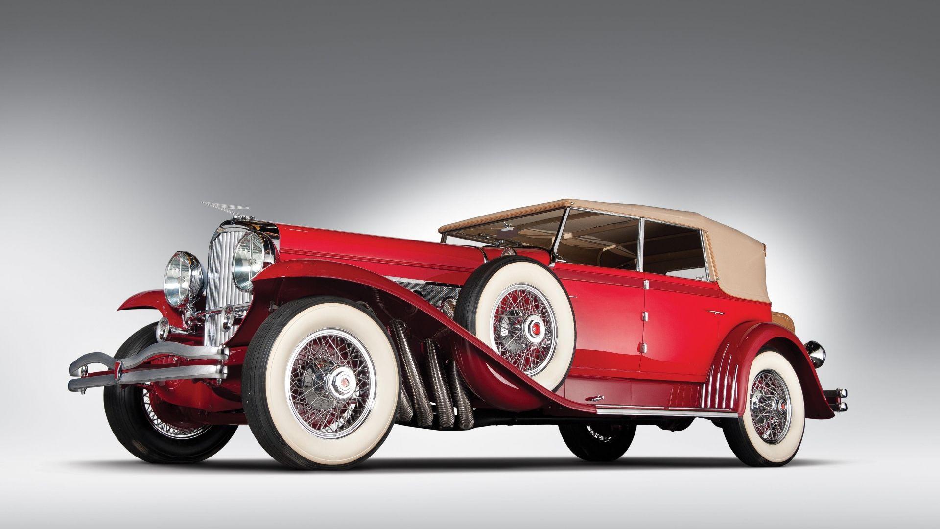 1920x1080 Free download Vintage Red Classic Car Wallpaper HD 4256x2832