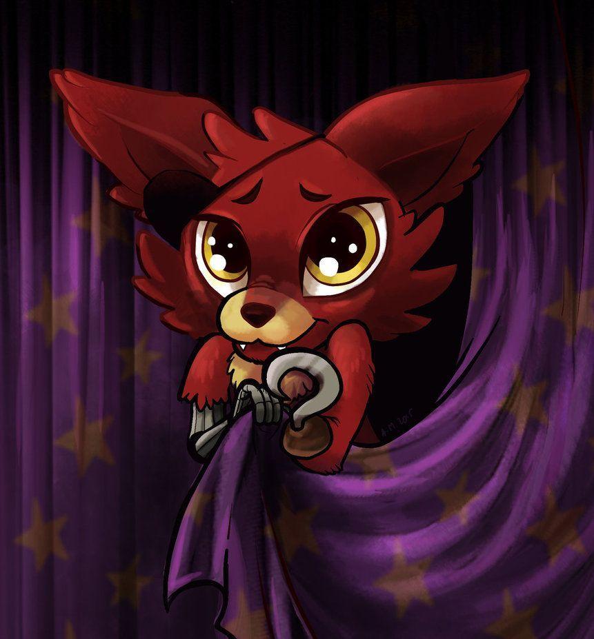 861x927 Cute Foxy, While Being Shy. By Animatronic Bunny. Fnaf Drawings