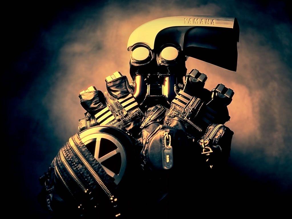 1024x768 Outlaw Biker Wallpaper