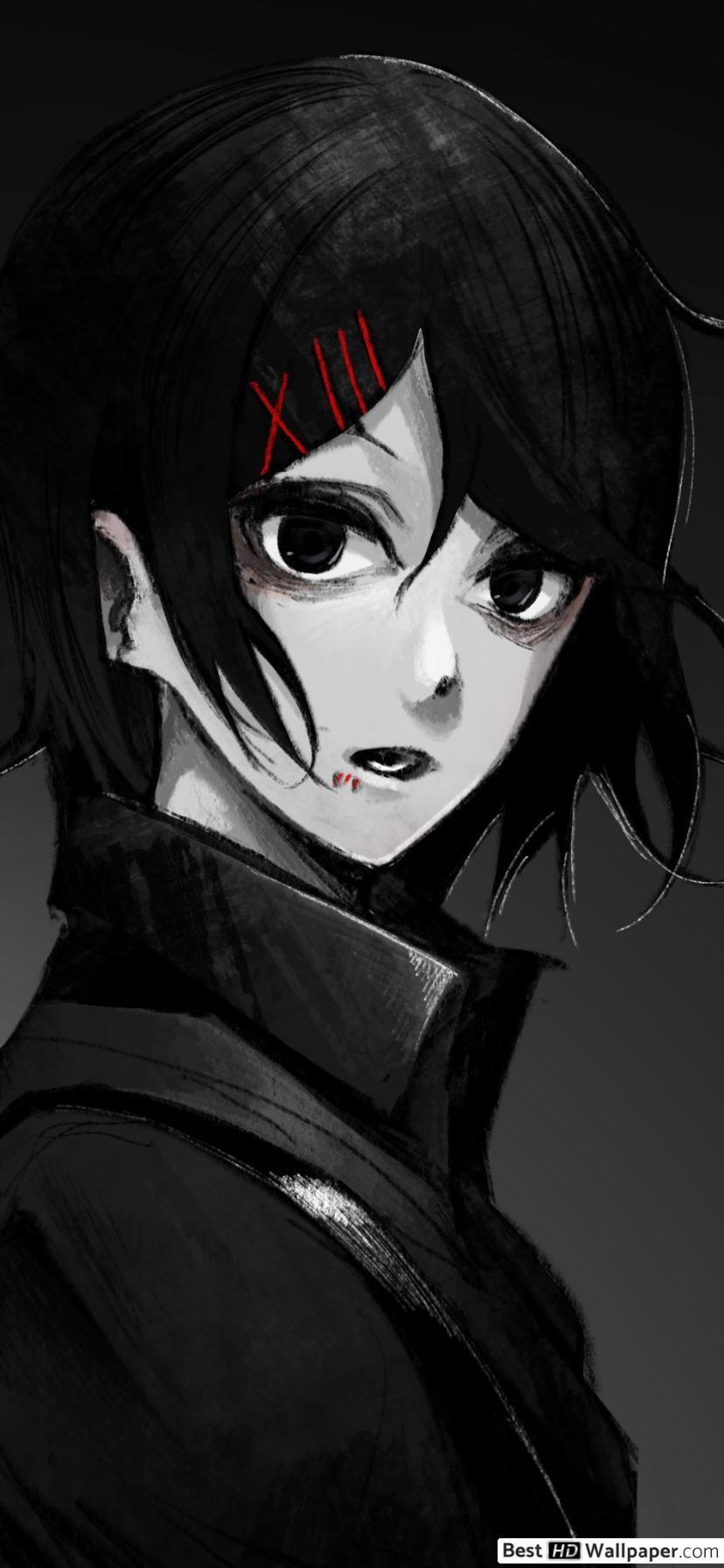 828x1792 Tokyo Ghoul Re: Suzuya CCG Investigator HD wallpaper download