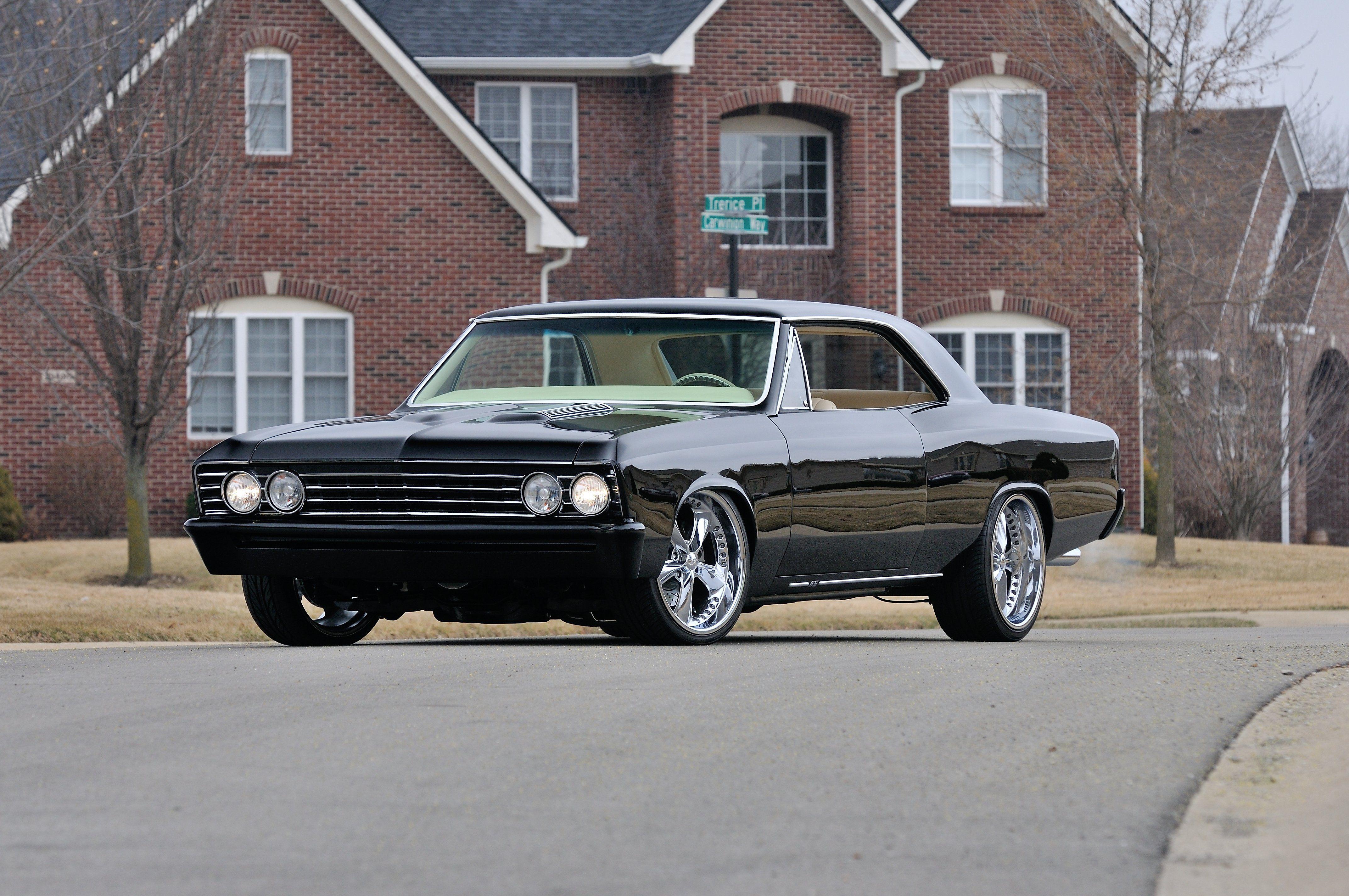 4288x2848 Chevrolet Chevelle SS Black Streetdod Streetmachine Street Hot Rod Machine USA 4288x2848 02 Wallpaperx2848