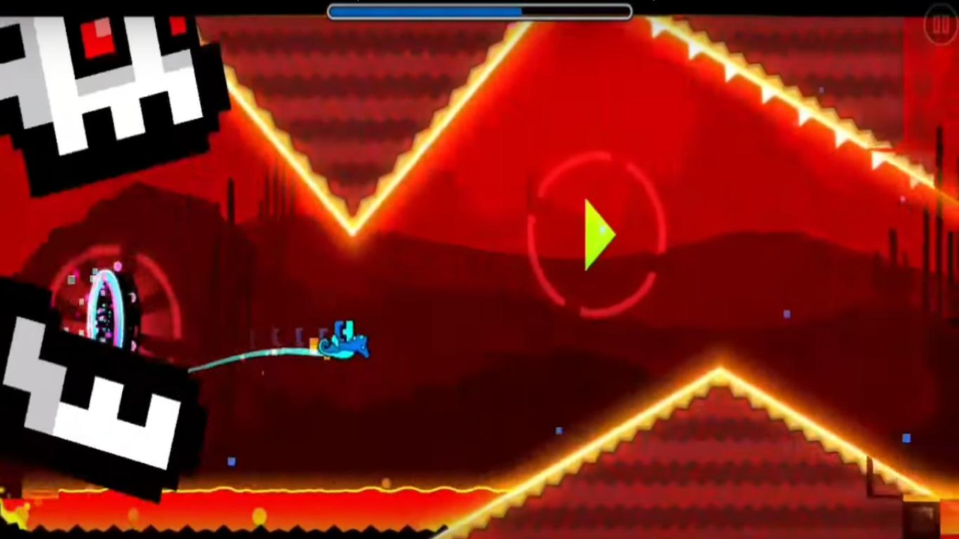 1366x768 Geometry Dash SubZero Wallpaper