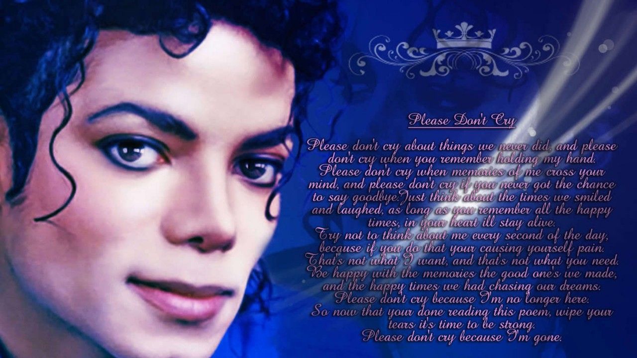 1280x720 Michael Jackson With Words In Blue Background HD Celebrities Wallpaper