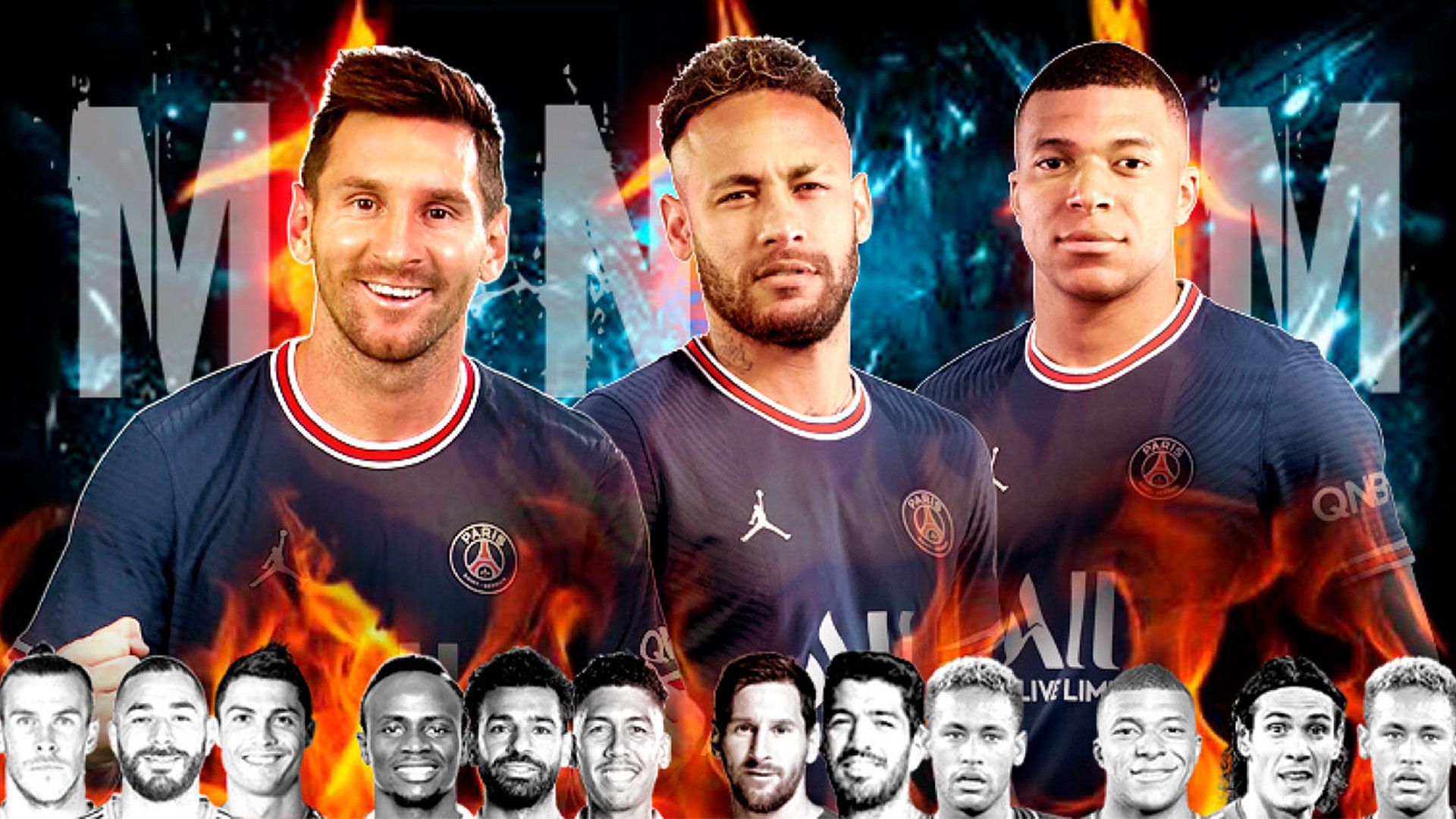 1920x1080 Messi, Neymar and Mbappe prepare to play together for the first time