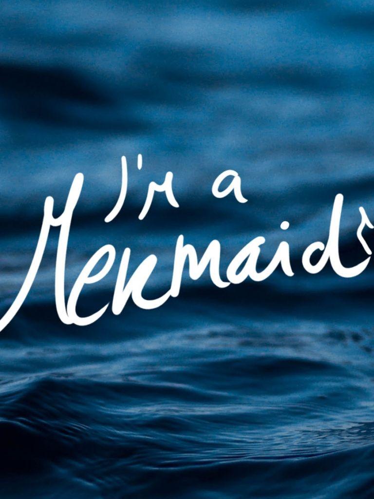 768x1024 Tải xuống miễn phí I’m A Mermaid Hình nền iPhone X Preppy Wallpaper
