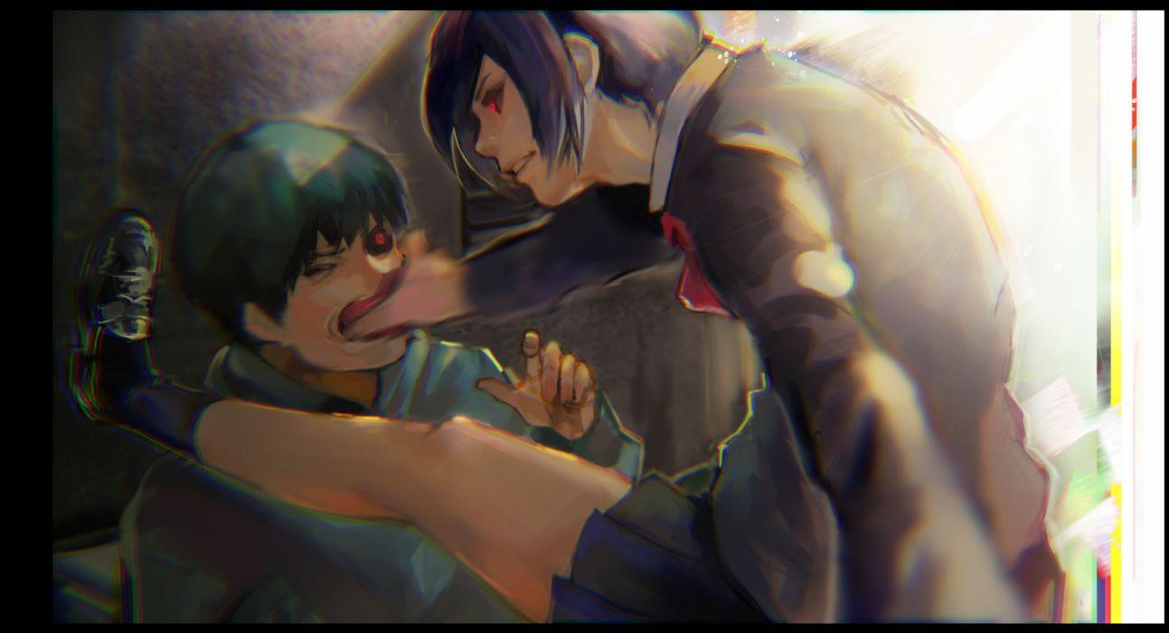 1293x700 Melo Kyuba Tokyo Kushu Kaneki Ken Kirishima Touka Pixiv Fanart