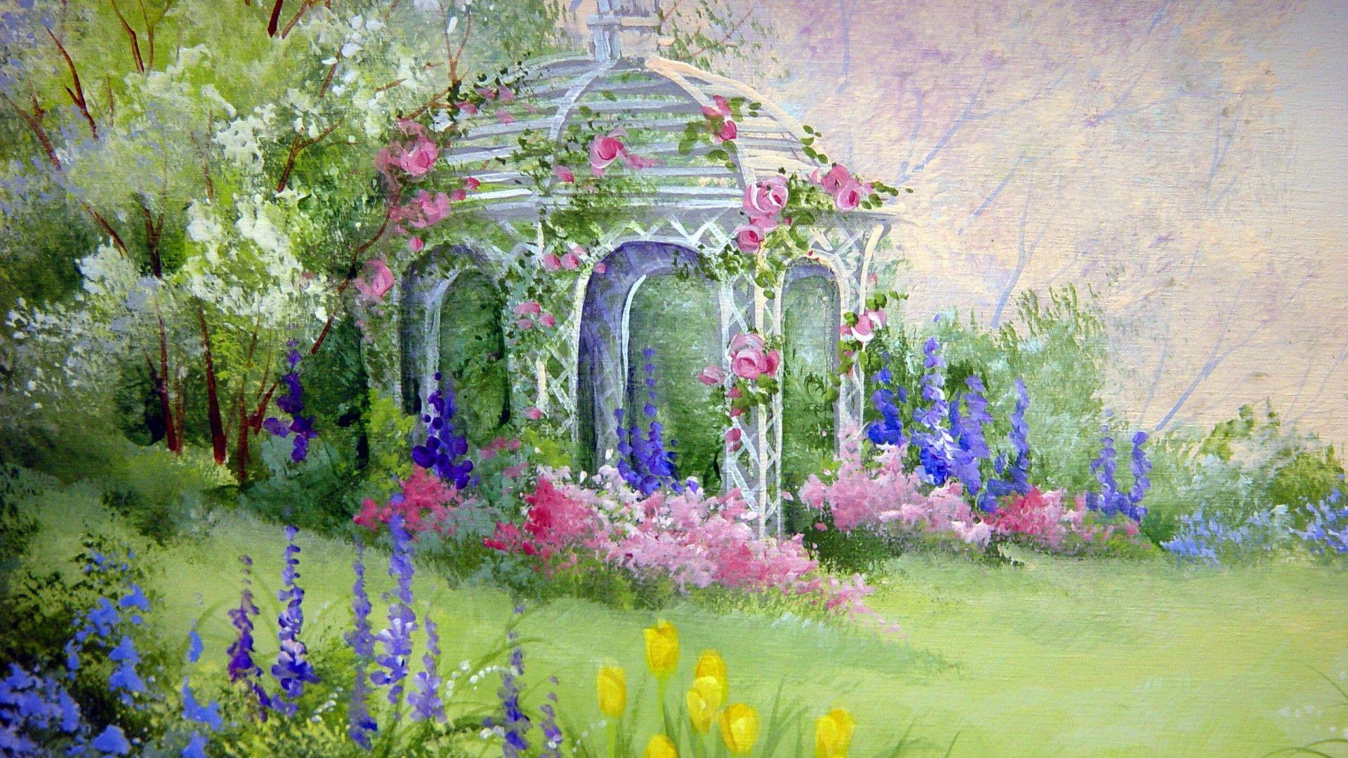 1920x1080 Flower Garden Wallpaper. Top HDQ Flower Garden Image, Wallpaper