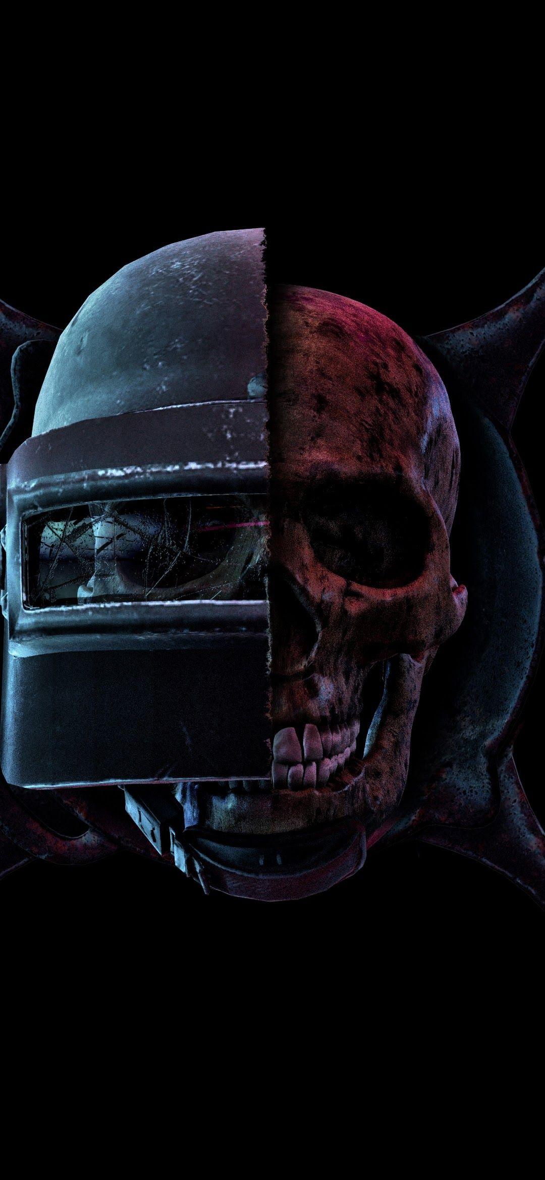 1080x2340 PUBG Skull Helmet Frying Pan PlayerUnknown's Battlegrounds 4K