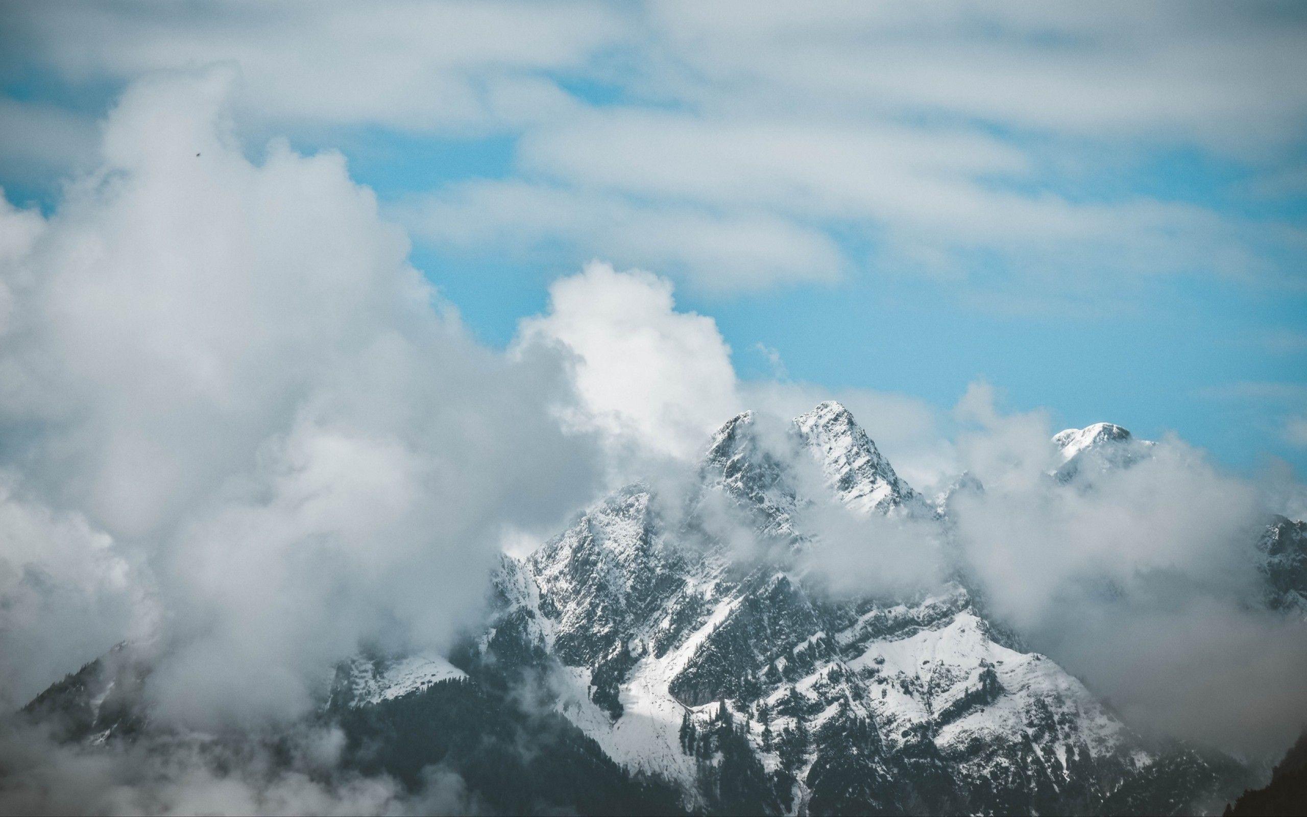 2560x1600 Aerial view of cloudy mountains HD Wallpaper 13 Retina Macbook