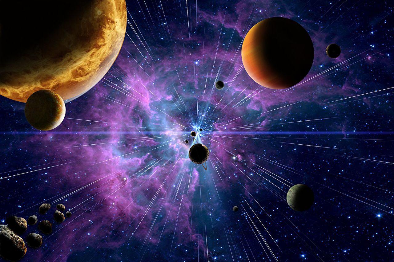 1280x853 Desktop Wallpaper Stars planet Space 3D Graphics