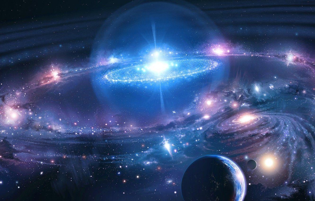 1332x850 Wallpaper Galaxy, Stars, Planet, Space, Nebula, Star, Planet