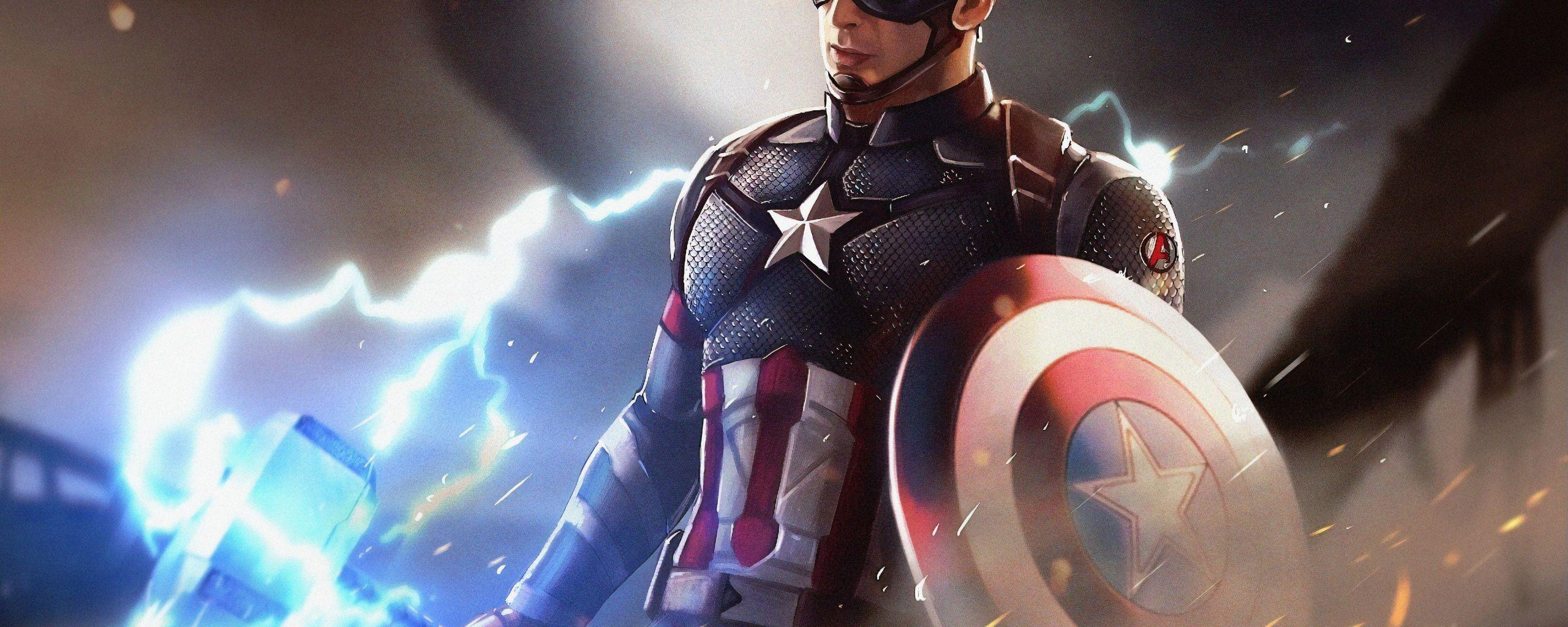 2560x1024 Wallpaper 4k Captain America Artwork 4k Wallpaper, Artist Wallpaper, Artwork Wallpaper, Captain America Wallpaper, Digital Art Wallpaper, Hd Wallpaper, Superheroes Wallpaper