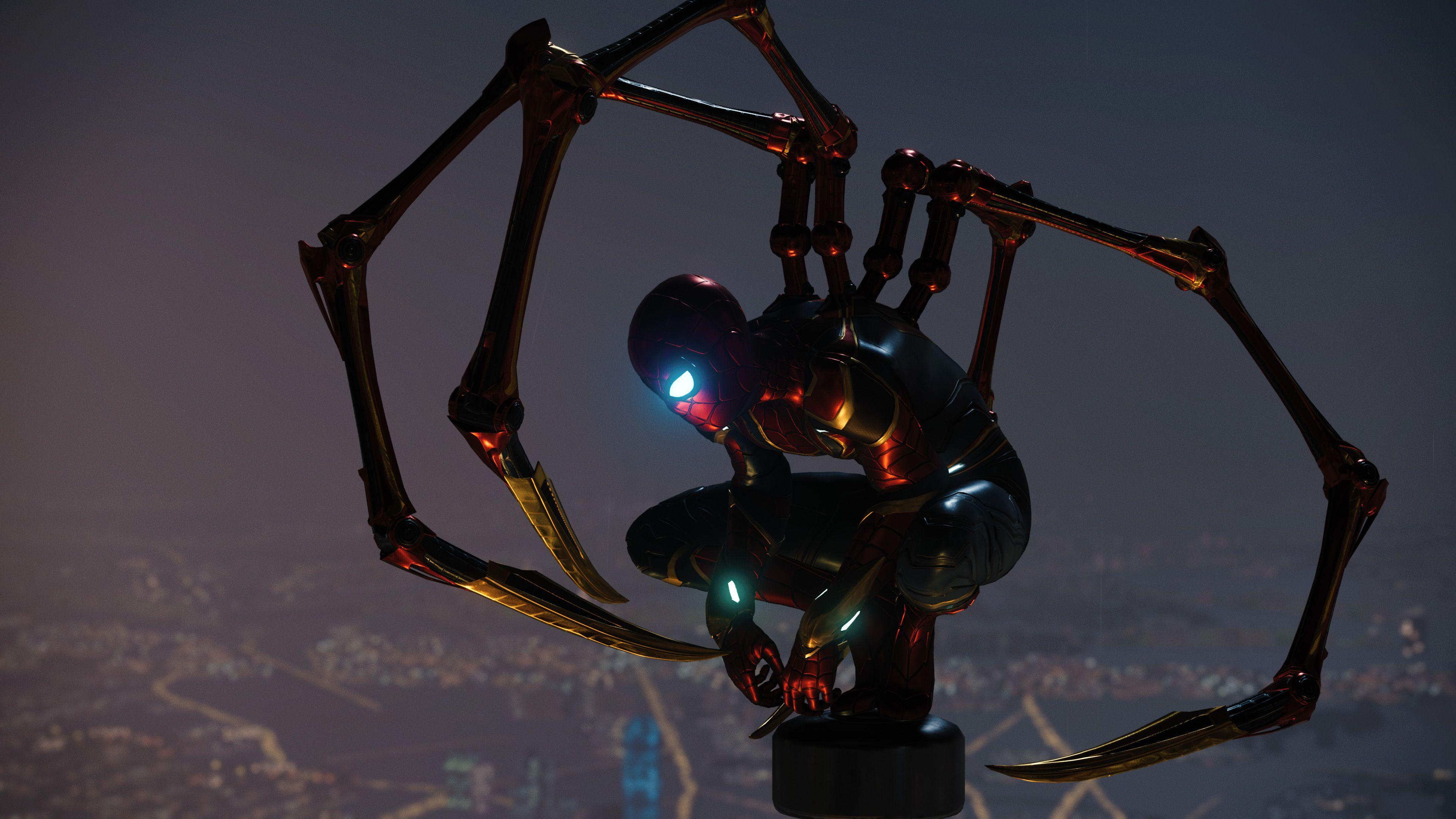 3840x2160 Iron Spider In Spider Man PS4 Wallpaper, HD Games 4K Wallpaper, Image, Photo And Background